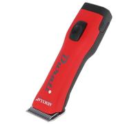 KERBL Aesculap Durati GT436-RS - Cortacésped inalámbrico con 2 baterías y cabezal de afeitado (rojo/negro, motor EC sin escobillas, capacidad de la batería 2850 mAh, peso 380 g)
