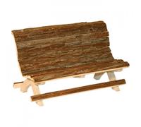 Kerbl Banco de madera natural - Mediciones: 30 x 15 x 18 cm