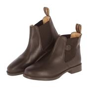 Kerbl Botines de equitación de piel, color marrón oscuro, talla 42