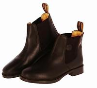Kerbl Botines de equitación de piel, color marrón oscuro, talla 44