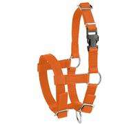 Kerbl Cabecero de Alpaca, con Cierre de Clip, Naranja, Talla única, Ajustable, Material Suave, Lavable