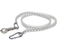 Kerbl cadena de amarre , sujeción para caballos, cadena para caballos, con gancho de antipánico y mosquetón, metal, 140 cm, torneos, remolques, con revestimiento de plástico