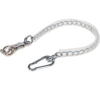 Kerbl - Cadena de amarre con recubrimiento de PVC, 70 cm, mosquetón antipánico y mosquetón