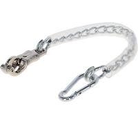 Kerbl Cadena de Amarre con Recubrimiento de PVC, 50 cm, mosquetón antipánico y mosquetón