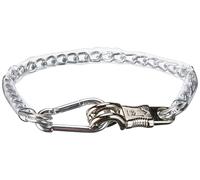 Kerbl cadena de amarre , sujeción para caballos, cadena para caballos, con gancho de antipánico y mosquetón, metal, 70 cm, torneos, remolques, con revestimiento de plástico