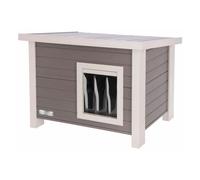 Kerbl caseta para gatos eco eli gris y blanco 57x45x43 cm