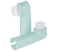 Kerbl Cepillo de Dientes Turquesa 6cm 2 Unidades - Elimina Placa y Reduce Sarro