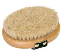 Kerbl Cepillo ovalado con parte trasera de madera, crin Brush&Co