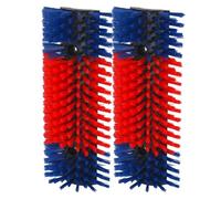 Kerbl - Cepillos rascadores para animales de 22 x 50 cm en juego de 2, 3 y 4 unidades - Cepillos resistentes para ganado, terneros, caballos y cabras, montaje versátil en pared/esquina/estaca, ideal