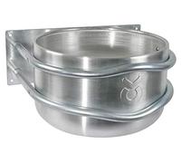 Kerbl Comedero Aluminio, Aprox. 18 l, con desagüe