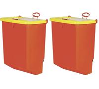 Kerbl Comedero de Conejo con Tapa de plástico, 2500 ml (Paquete de 2)