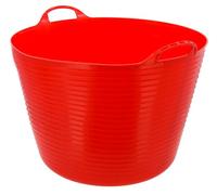 Kerbl Comedero Flexible FlexBag, Cesta de plástico, Bolsa, Rojo, 60 litros, Ideal para comedero, Transporte y Aseo, Superventas
