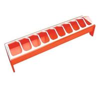 Kerbl Comederos de plástico, 75 x 12 cm