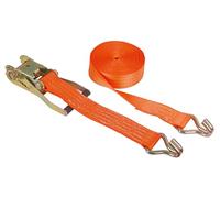 KERBL Correa de Amarre con trinquete (50 mm / 8 m, Fuerza de Amarre 4000 kg), Color Naranja