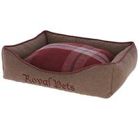 Kerbl Cosy Bed Royal Pets 60 x 50 x 17 cm, Color marrón/Rojo