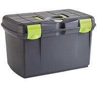 Kerbl Covalliero Caja de Limpieza Arrezzo Negro/Pistacho con Inserto extraíble