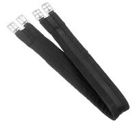 Kerbl Covalliero Cincha para Silla de Montar, Negra, 140 cm, de algodón, para Caballo, Acolchada, con Hebillas de Rodillos