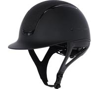 Kerbl Covalliero Eclipse - Casco de equitación, color negro mate con purpurina, talla S/52-56 cm