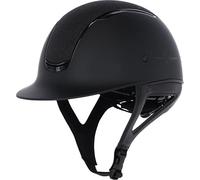 Kerbl Covalliero Eclipse - Casco de equitación, color negro mate con purpurina, talla S/52-56 cm