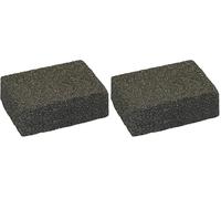 Kerbl Covalliero Piedra de Aseo para Pelaje WonderStone, Negra, 11x10x4 cm, para Caballos, Elimina la Suciedad fácilmente (Paquete de 2)