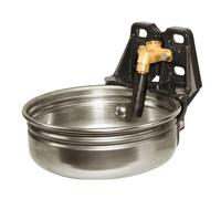 Kerbl Cubeta de Acero Inoxidable E21 con válvula de Tubo, conexión 1/2"