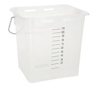 Kerbl Cubo para Bebedero (13 L, con Escala, sin Accesorios), Color Blanco