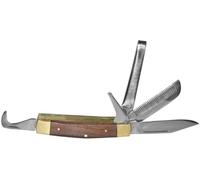 Kerbl - Cuchillo de jinete con mango de madera 5 cuchillos.