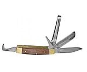 Kerbl - Cuchillo de jinete con mango de madera 5 cuchillos.