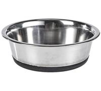 Kerbl Cuenco para Perros de Acero Inoxidable, Antideslizante, 425 ml
