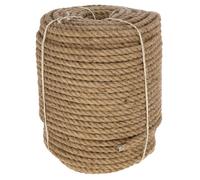 Kerbl Cuerda de Juego Jute, Material de Actividad para Cerdos, Material Natural, Ø 10mm, Rollo de 220m, orgánica, Biodegradable, Rica en Fibra