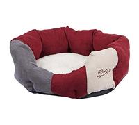 Kerbl Cuna mullida Amelie 45 cm Largo x 41 cm Ancho, Burdeos/Antracita