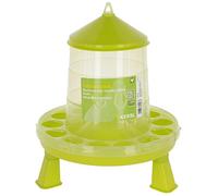 Kerbl Dispensador de pienso con patas para aves de corral (pollitos/ pollos/patos), apto para alimentos, verde (2 kg)