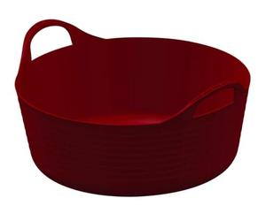 Kerbl FlexBag - Canal flexible (15 L), diseño plano, color rojo