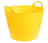 Kerbl FlexBag cubo (peso: 680 g, capacidad: 28 l, amarillo, dos asas, versátil, robusto) 323534