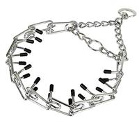 Kerbl formación Collar con espirales, 50 - 64 cm, Cromado