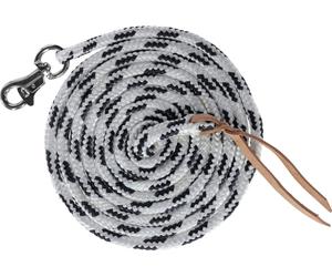 Kerbl Ground Work Rope with Bull Snap - Negro/blanco Kerbl