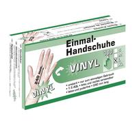 Kerbl Guantes desechables vinilo M envase de 100 unidades