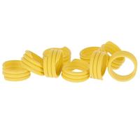 Kerbl Hobbyfarming Anilla Espiral 16 mm, Amarillo, plástico, envase de 20 uds