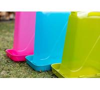 Kerbl Hobbyfarming Bebedero de plástico con Patas, Suministro automático de Agua, Soporte Estable, Resistente a la Intemperie, Fácil de Limpiar, con asa de Transporte, Tapa Transparente