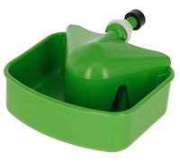 Kerbl Hobbyfarming Bebedero universal para aves, bebedero para gallinas, plástico, 15 x 7 x 11 cm, sistema de bebida con llenado automático, compatible con cubos y recipientes de agua, duradero