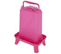 Kerbl Hobbyfarming Comedero automático con Patas, Suministro automático de alimento, Incl. Patas, Tapa Desmontable, Resistente a la Intemperie, Fácil de Limpiar, Recipiente Transparente