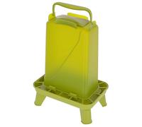 Kerbl Hobbyfarming Comedero automático con Patas, Suministro automático de alimento, Incl. Patas, Tapa Desmontable, Resistente a la Intemperie, Fácil de Limpiar, Recipiente Transparente