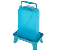 Kerbl Hobbyfarming Comedero automático con Patas, Suministro automático de alimento, Incl. Patas, Tapa Desmontable, Resistente a la Intemperie, Fácil de Limpiar, Recipiente Transparente