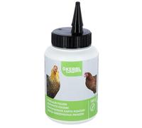 Kerbl Hobbyfarming Diatomita, secante para establos, 100 g/Bote para espolvorear, gallinas, aves, optimiza el clima del establo, se puede utilizar en seco y en húmedo.