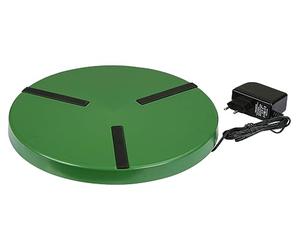 Kerbl Hobbyfarming Placa calefactora para bebederos para Aves, 22 W, Ø 30cm, 24 V con Fuente de alimentación enchufable, Placa Antideslizante, protección Ideal contra Las heladas en el establo