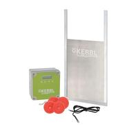 Kerbl Hobbyfarming Puerta Auto. gallinas c. Puer. corredera 300 x 400 mm, envase