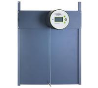 Kerbl Hobbyfarming Puerta automática para gallinas Duo Pro Plus, trampilla para gallinas, plástico/Aluminio, 56x44cm, Control de luz Diurna y Temporizador, Cierre automático