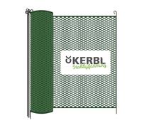 Kerbl Hobbyfarming Valla Universal Multifence, 12 m de Largo, 0,90 m de Alto 8 Varillas de Montaje, 16 Clavijas en U, Verdes