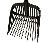 Kerbl Horca de Cuadra para Paja y Estiércol - Negro Kerbl