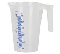 Kerbl - Jarra medidora de plástico apilable (0,5 L)